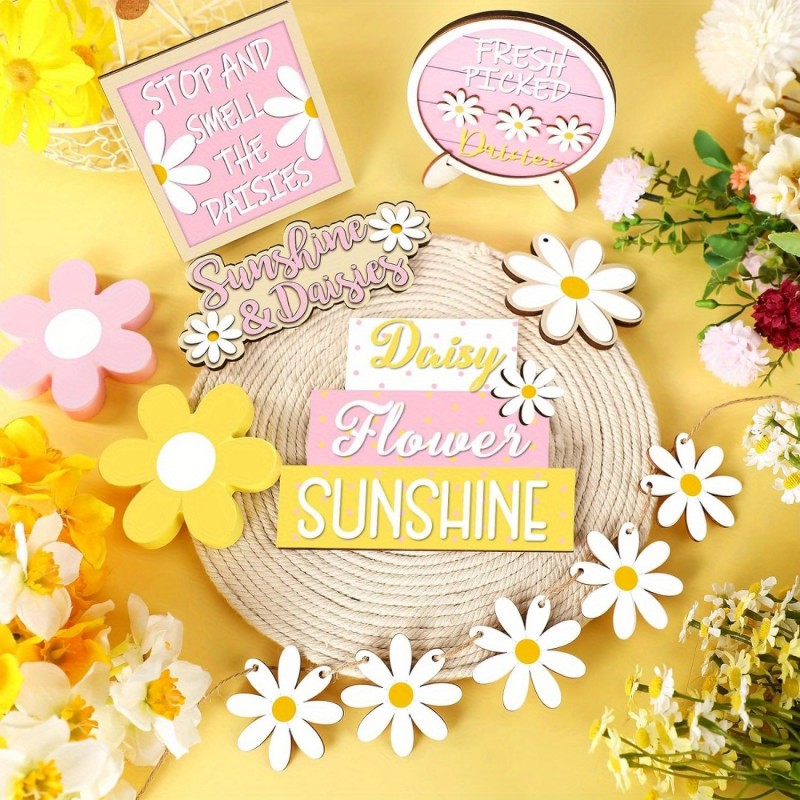 Home Decor Daisy - Декор для многоярусного подноса Daisy: деревянные