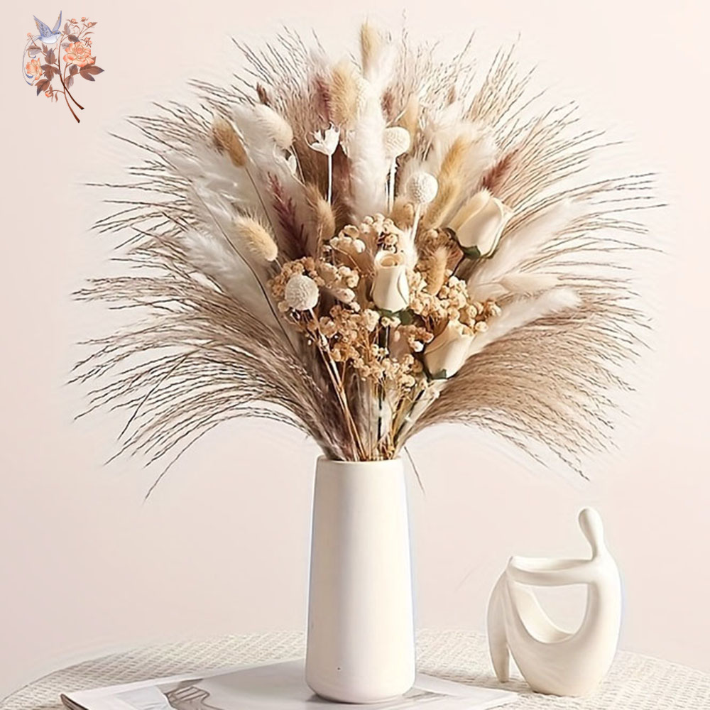 Pampas Grass Decor - 80 шт. Искусственные сухоцветы для декора