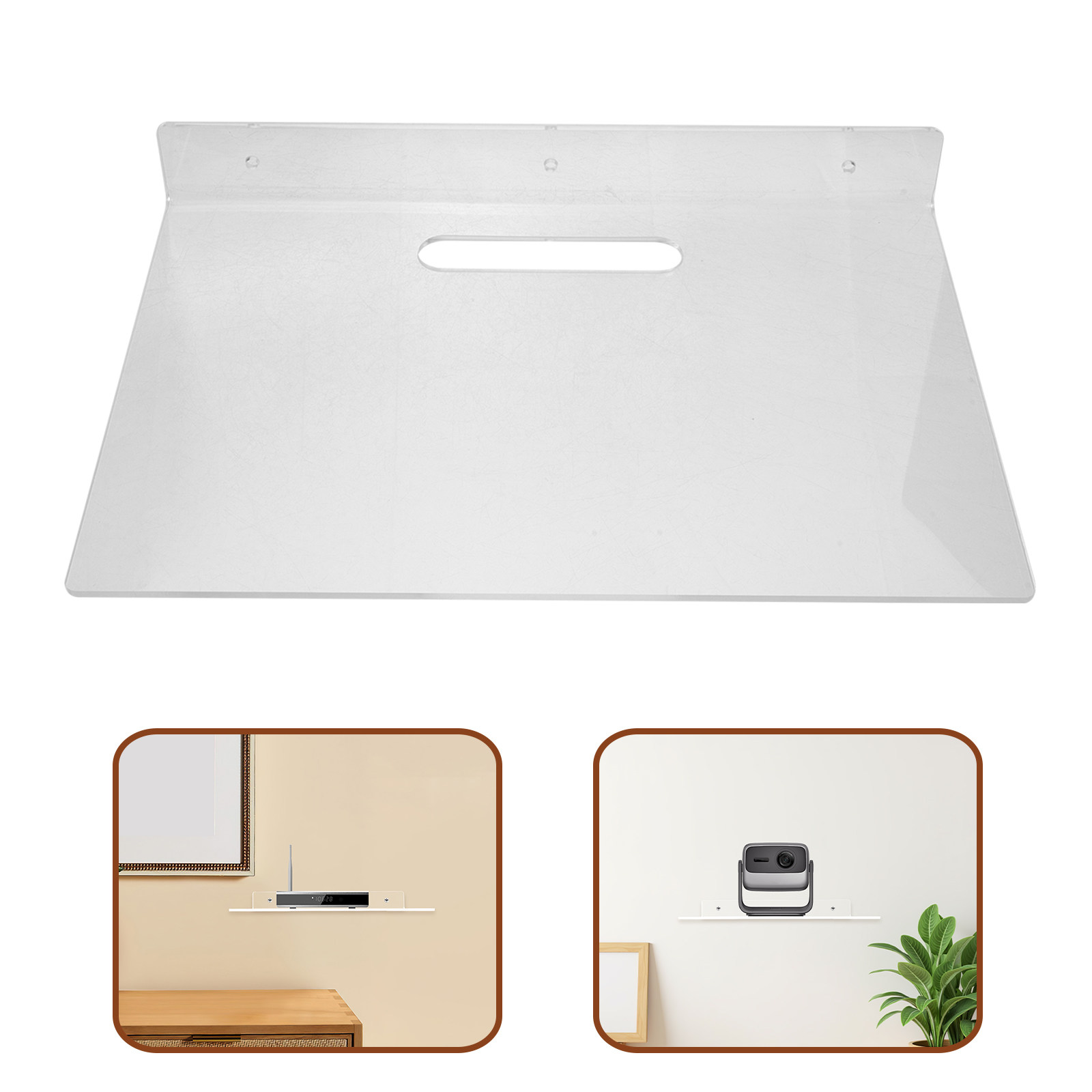 Floating Shelves - 1 комплект настенного органайзера: акриловая плавающая