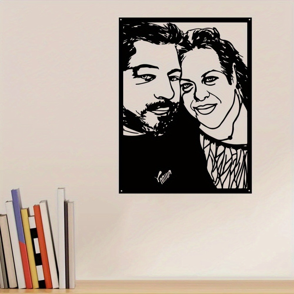 Home Decor Frames - 1 шт. Персонализированный металлический портрет в