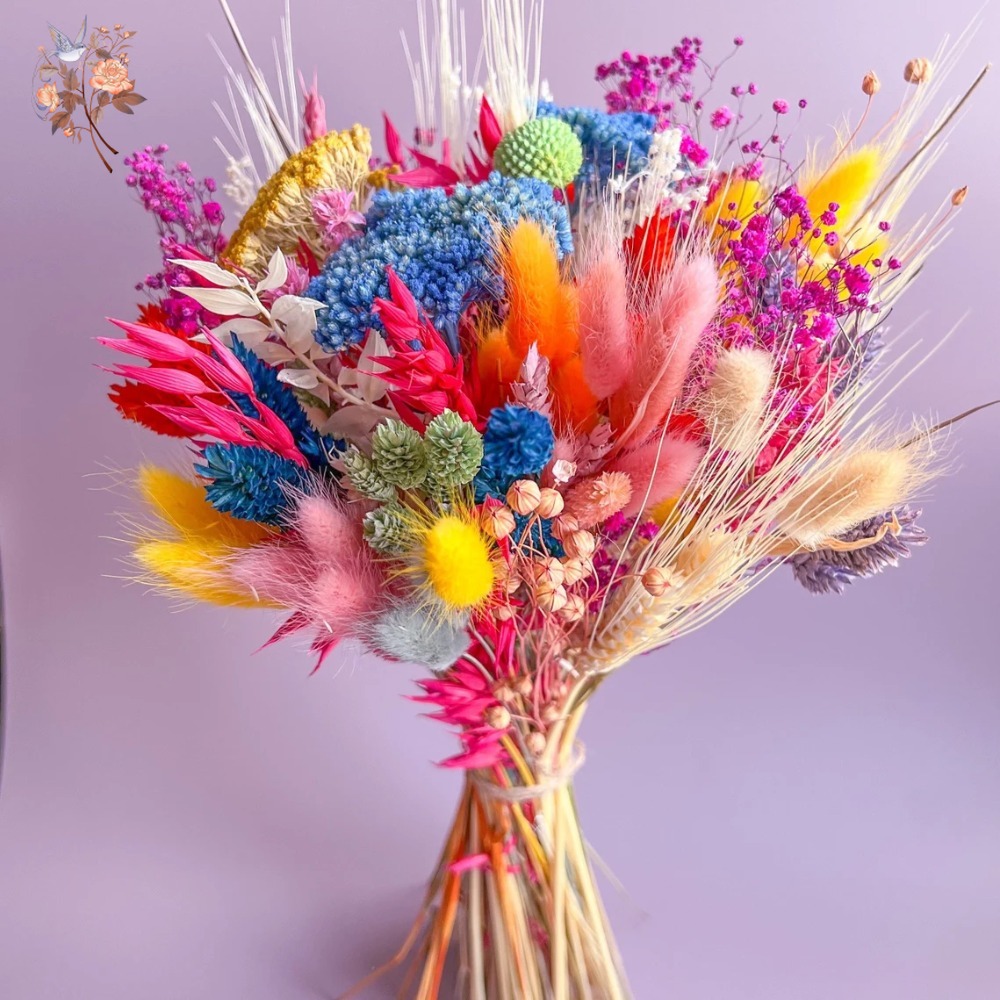 Pampas Grass Decor - Красочные сушеные цветы, свадебный букет для