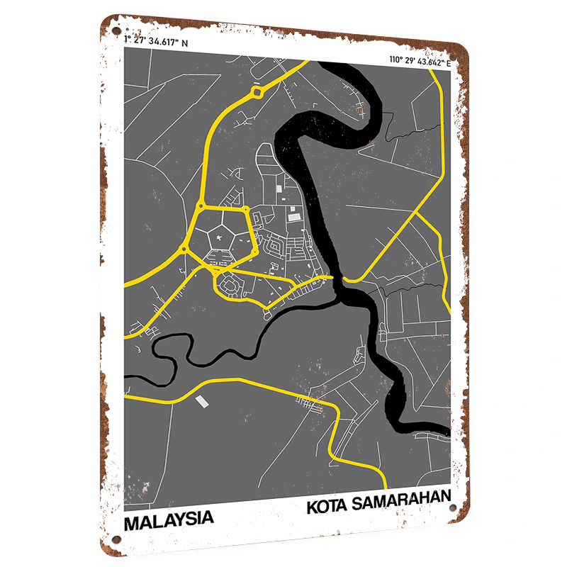 Home Decor Kota - Kota Samarahan Малайзия город карта искусство