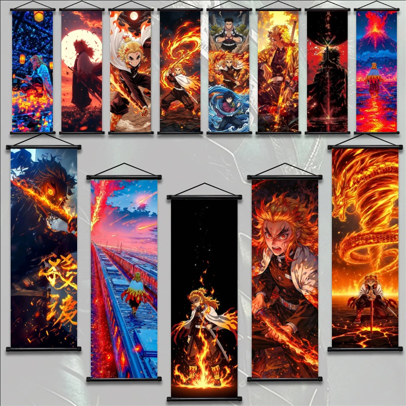 Home Decor Company - Аниме-постер Demon Slayer: Кёджуро Ренгоку, HD-печать,