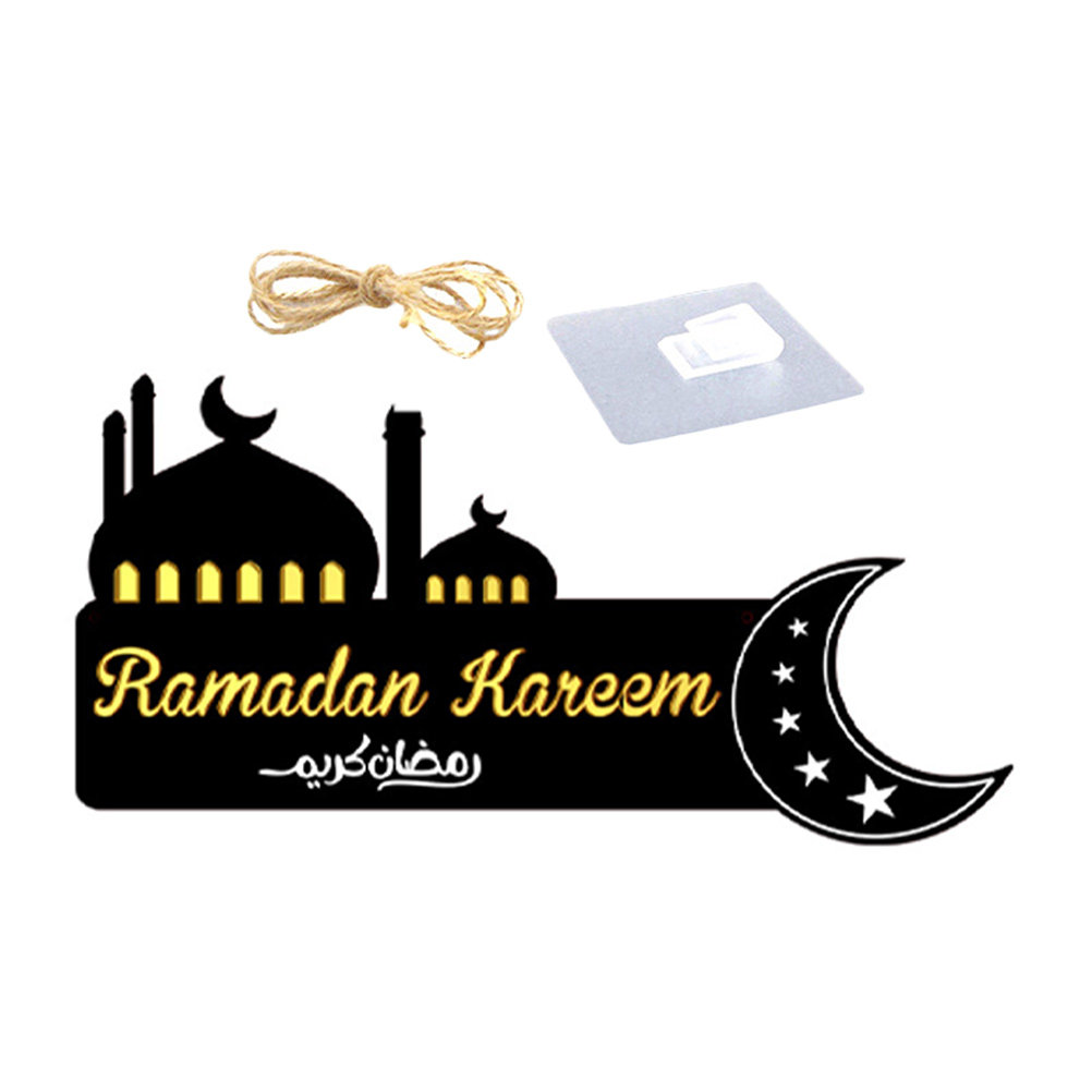 Home Decor Ramadan - Деревянная подвесная табличка к Рамадану с