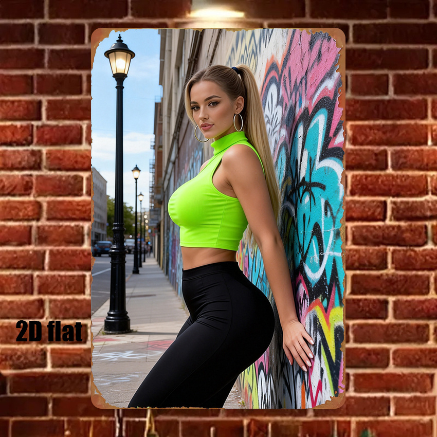 Home Decor Game - 2D Винтажная металлическая табличка в стиле