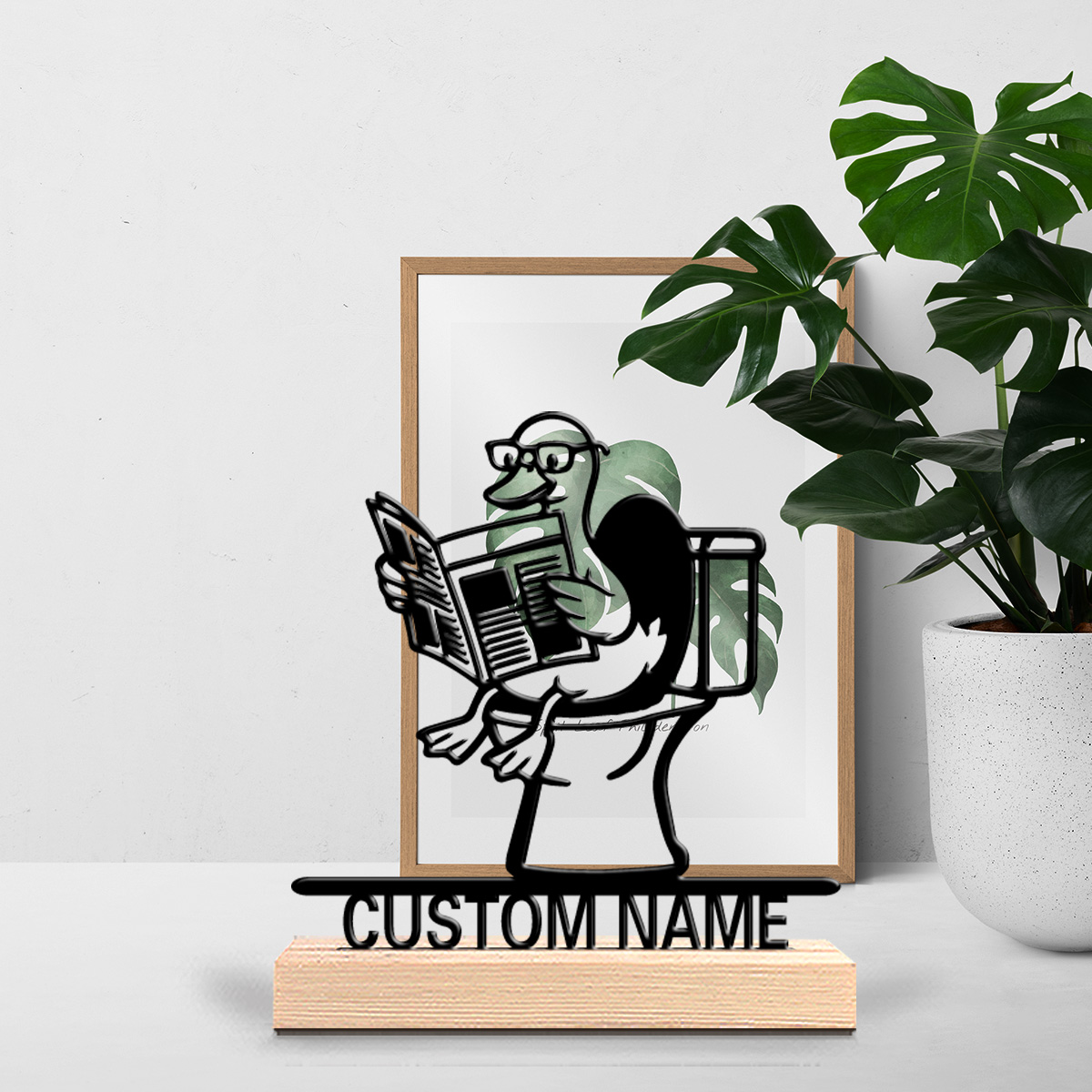 Home Decor Frames - 1 шт. Декоративная металлическая статуэтка утки