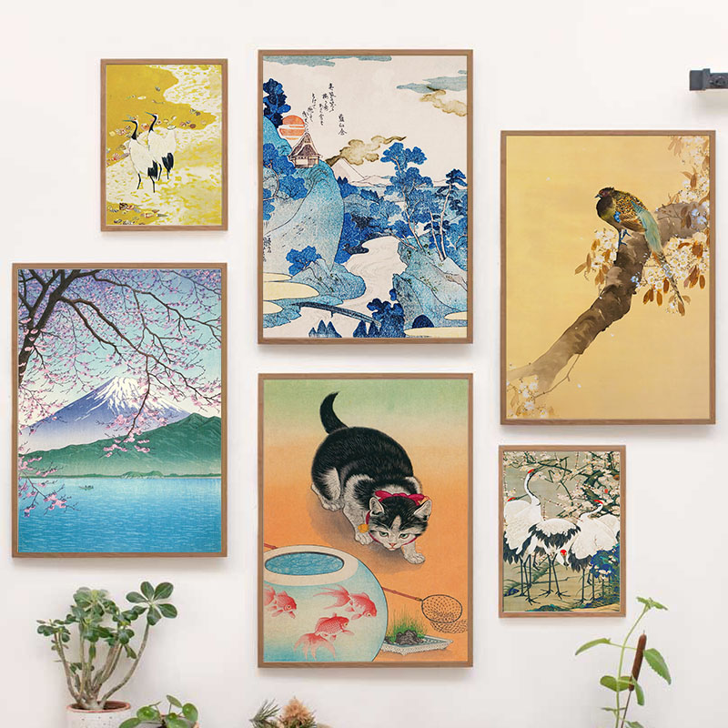 Home Decor Interior - Японский Katsushika Hokusai холст картина настенные