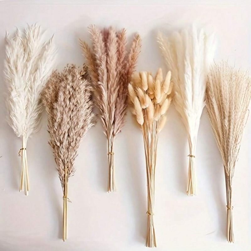 Pampas Grass Decor - Букет из 110 штук сушеной травы