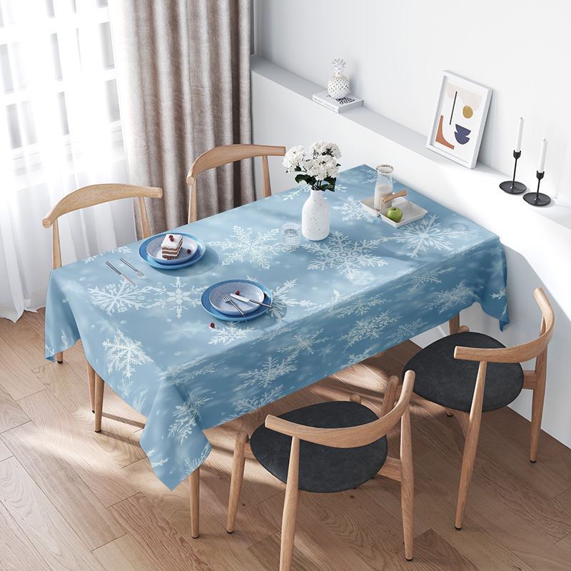 Home Decor Online Shop - Снежинка обеденная скатерть зимнее украшение дома