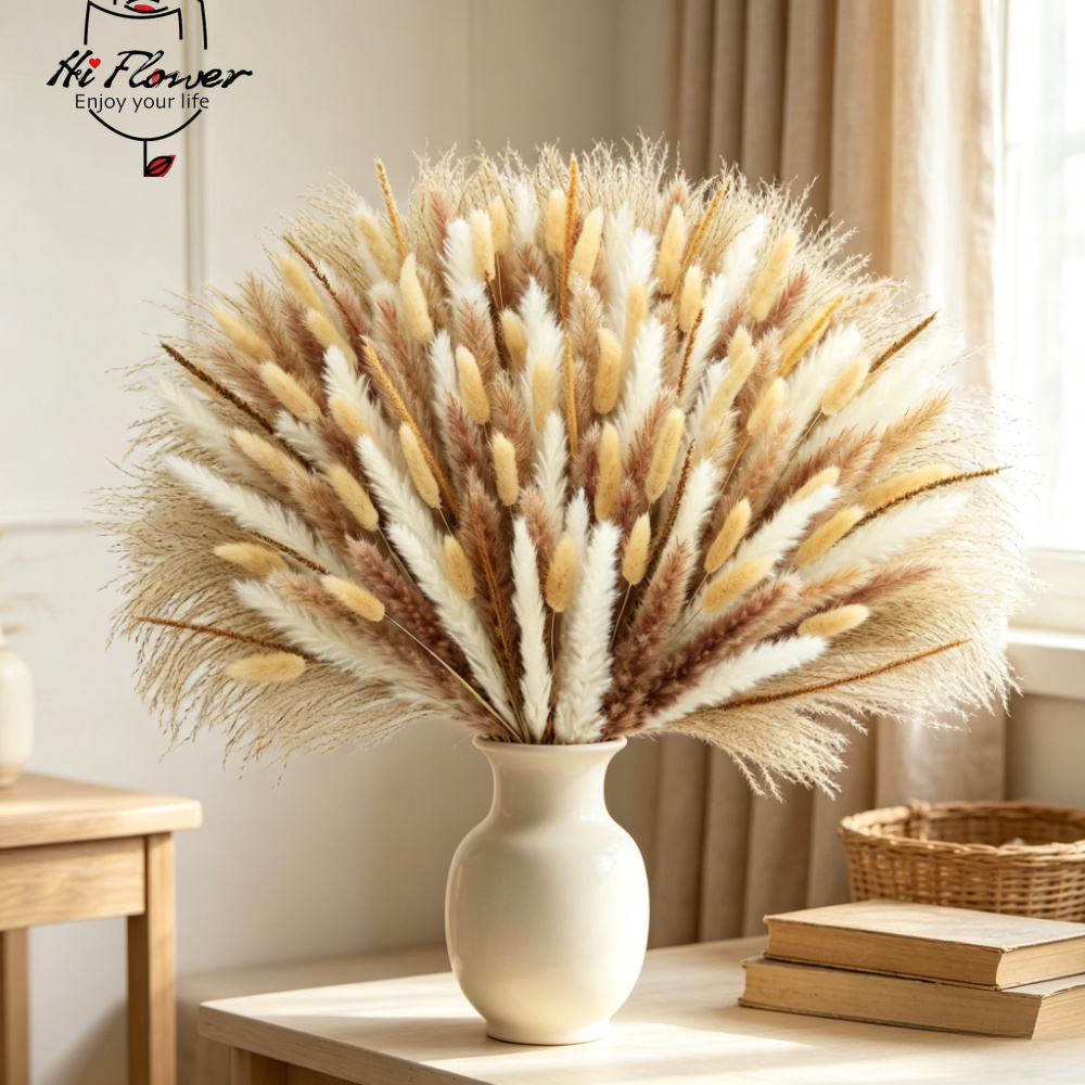Натуральный сушёный букет из п – обзор и цена Pampas Grass Decor