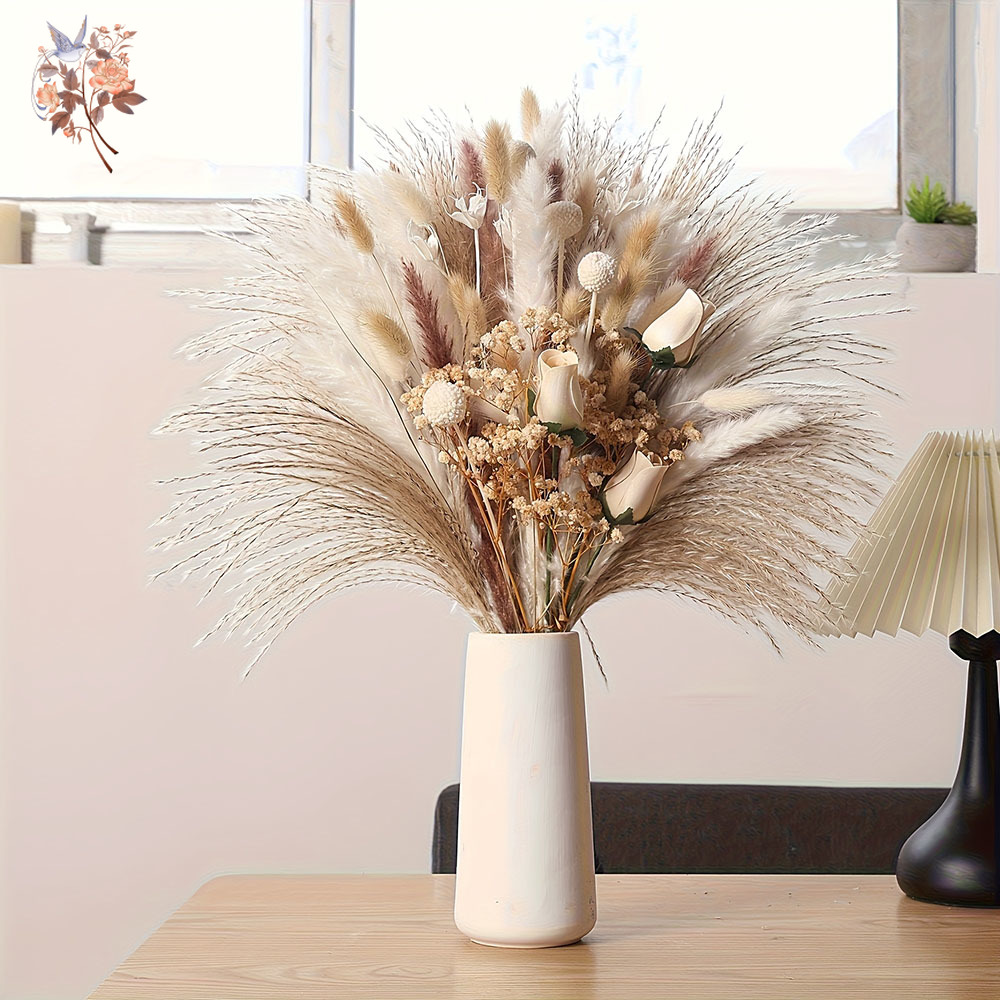 80 шт. Искусственные сухоцветы – обзор и цена Pampas Grass Decor