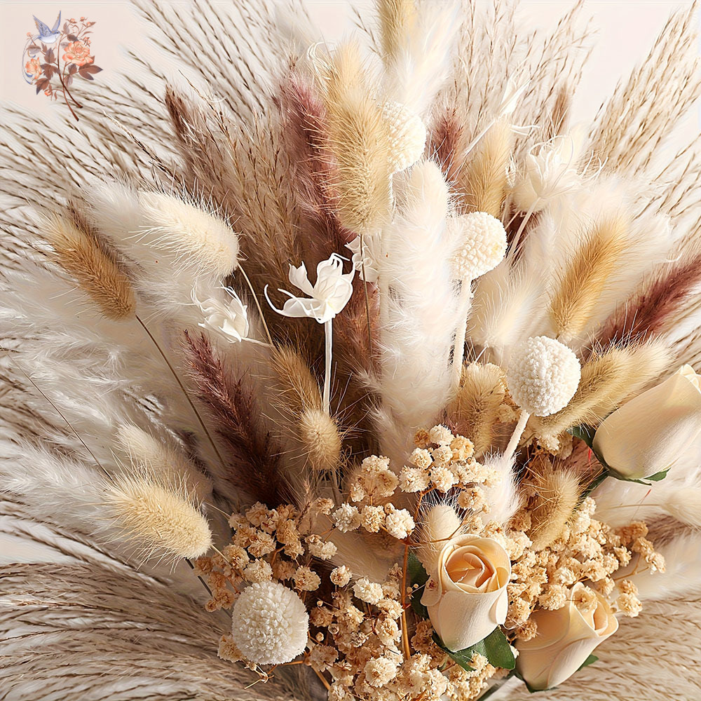 80 шт. Искусственные сухоцветы – обзор и цена Pampas Grass Decor