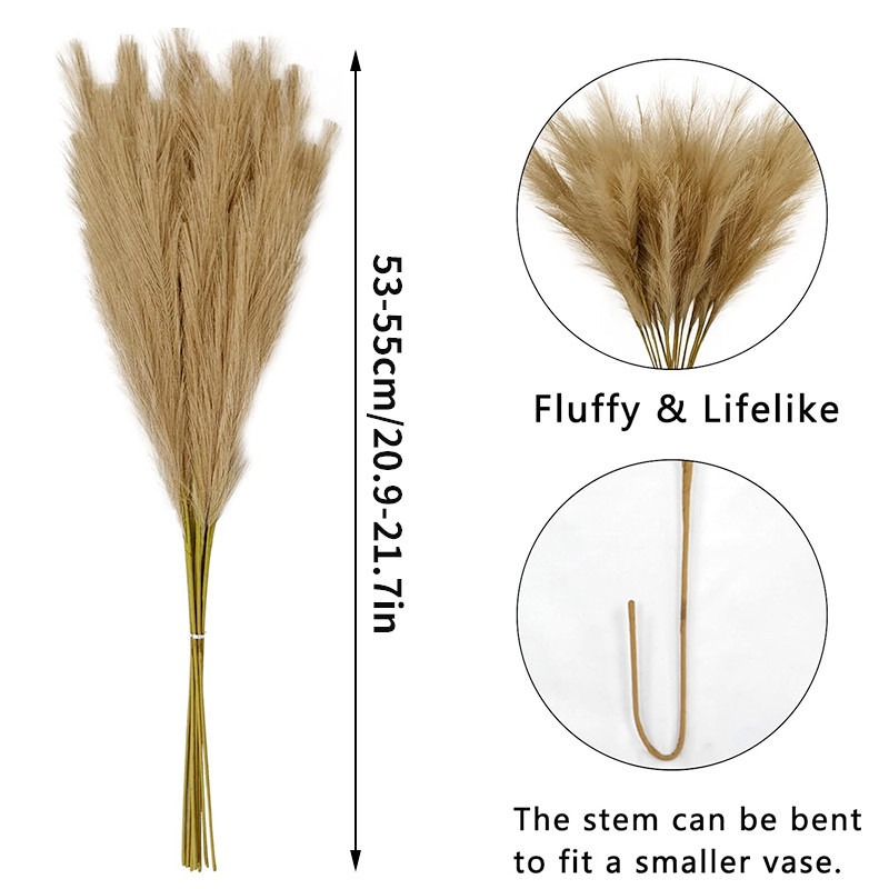 5 шт./набор искусственных цвет – обзор и цена Pampas Grass Decor