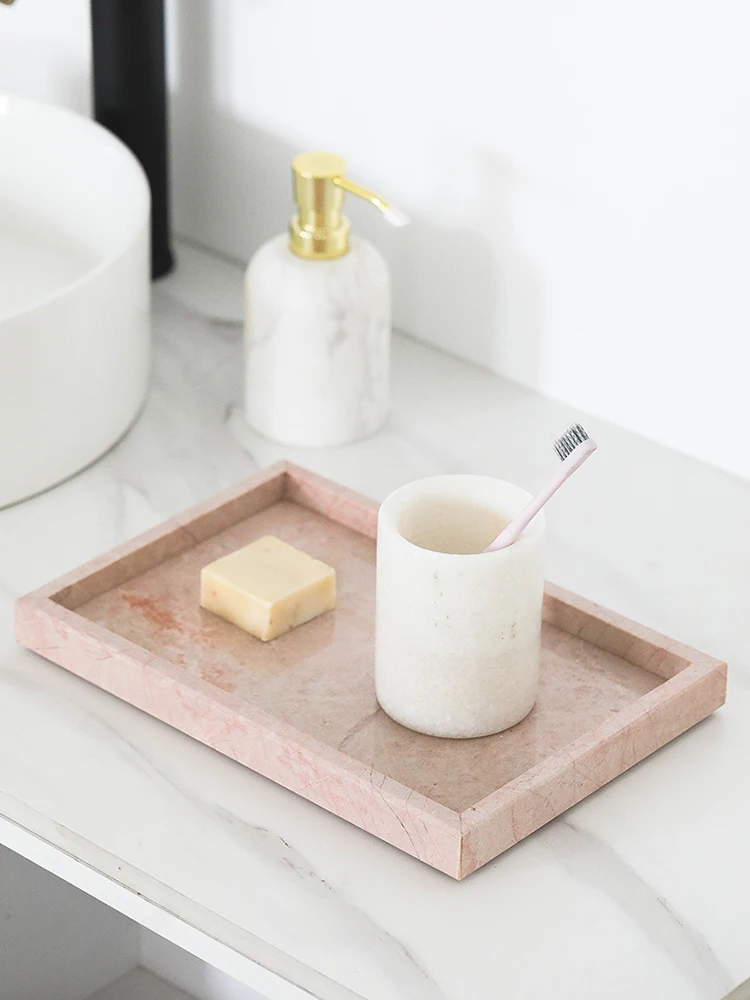 Розовый поднос из натурального – обзор и цена Vanity Home Decor