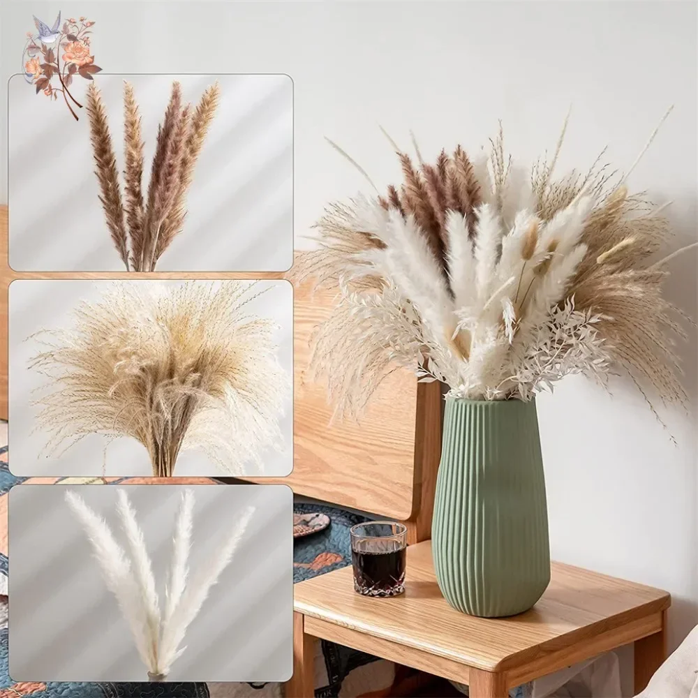88 шт. натуральных пушистых су – обзор и цена Pampas Grass Decor