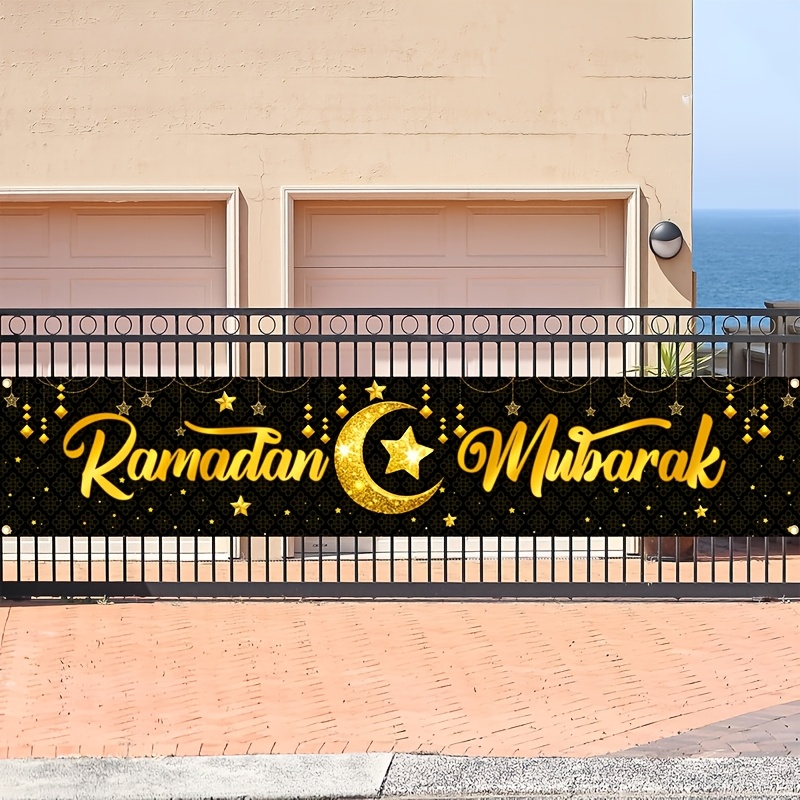 Баннер VIKAMA с золотой фольго – обзор и цена Home Decor Ramadan