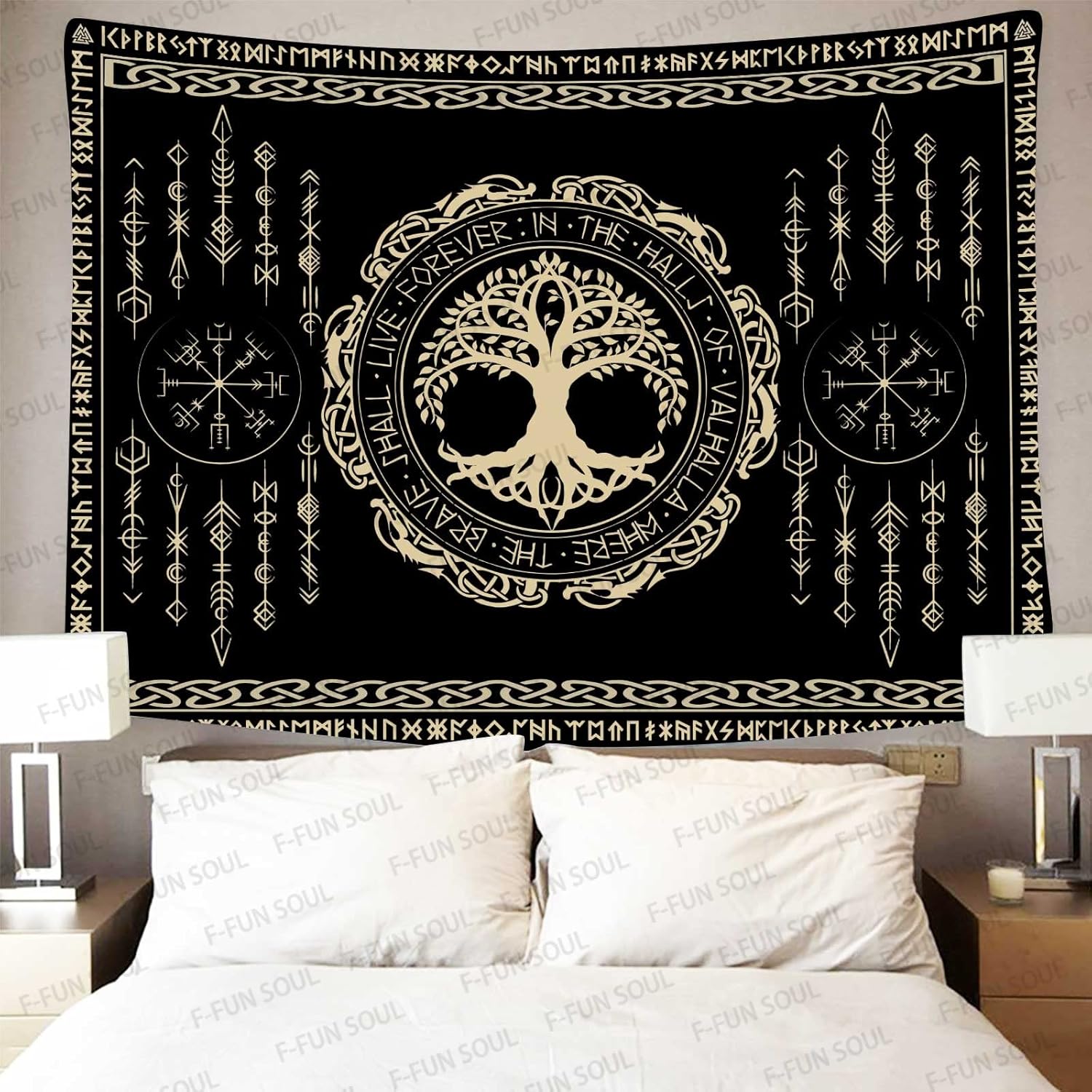 Гобелен в стиле скандинавской  – обзор и цена Aesthetic Tapestry