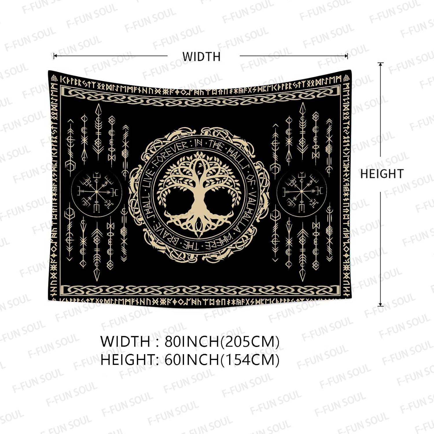Гобелен в стиле скандинавской  – обзор и цена Aesthetic Tapestry