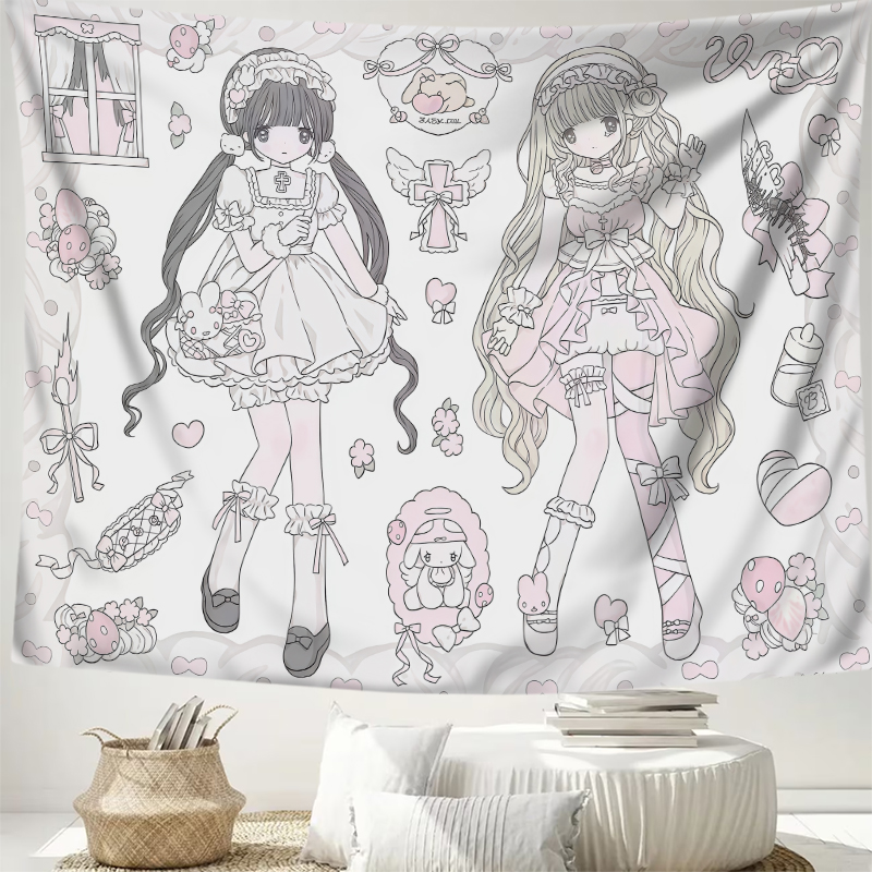 1 шт. настенный гобелен с цифр – обзор и цена Aesthetic Tapestry