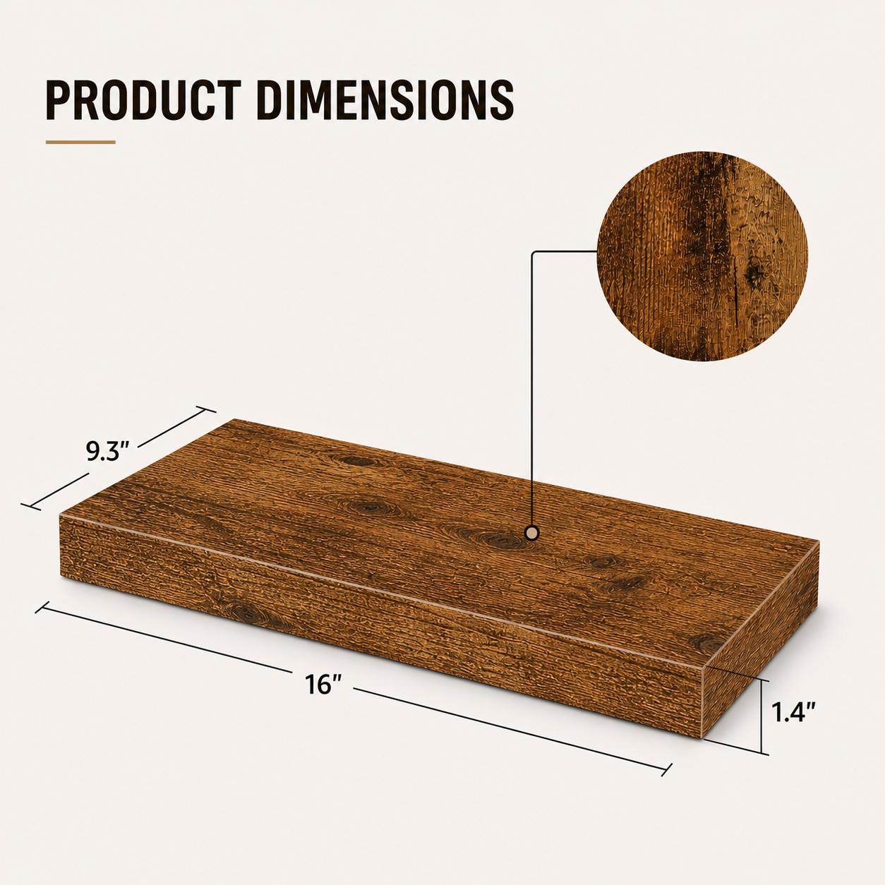 2 шт. деревянных настенных пол – обзор и цена Floating Shelves