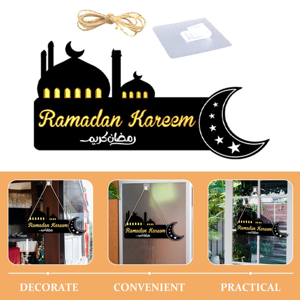 Деревянная подвесная табличка  – обзор и цена Home Decor Ramadan