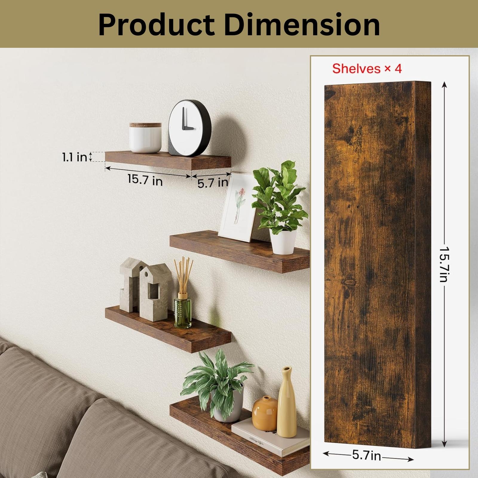 4 шт. настенных плавающих поло – обзор и цена Floating Shelves