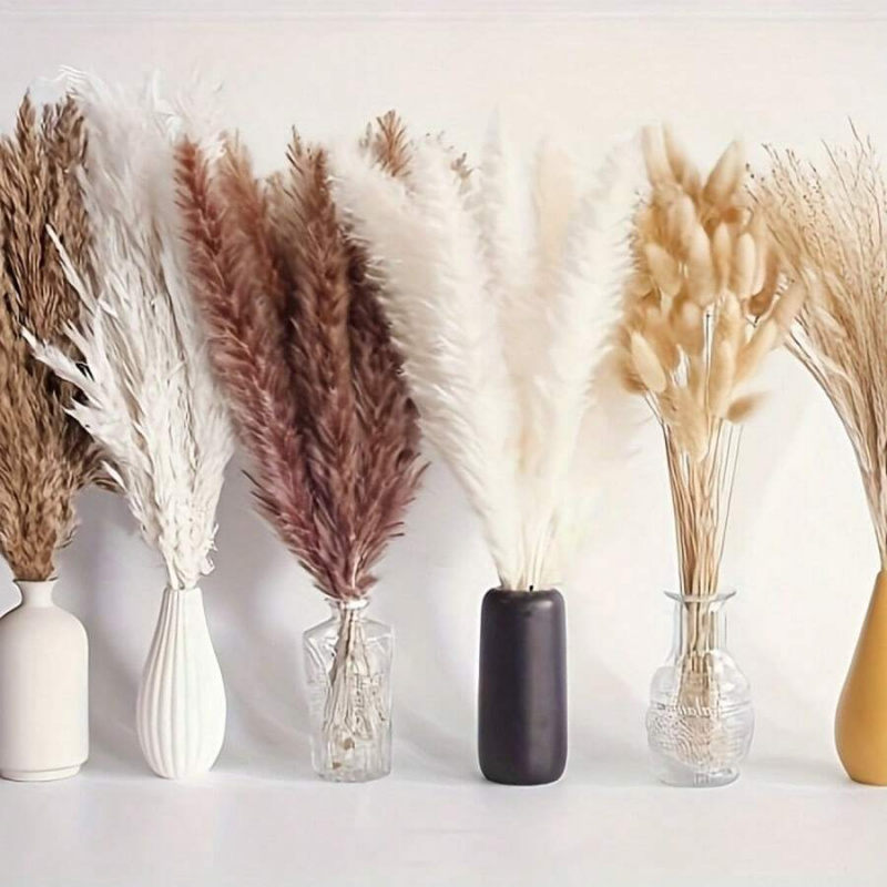 Букет из 110 штук сушеной трав – обзор и цена Pampas Grass Decor