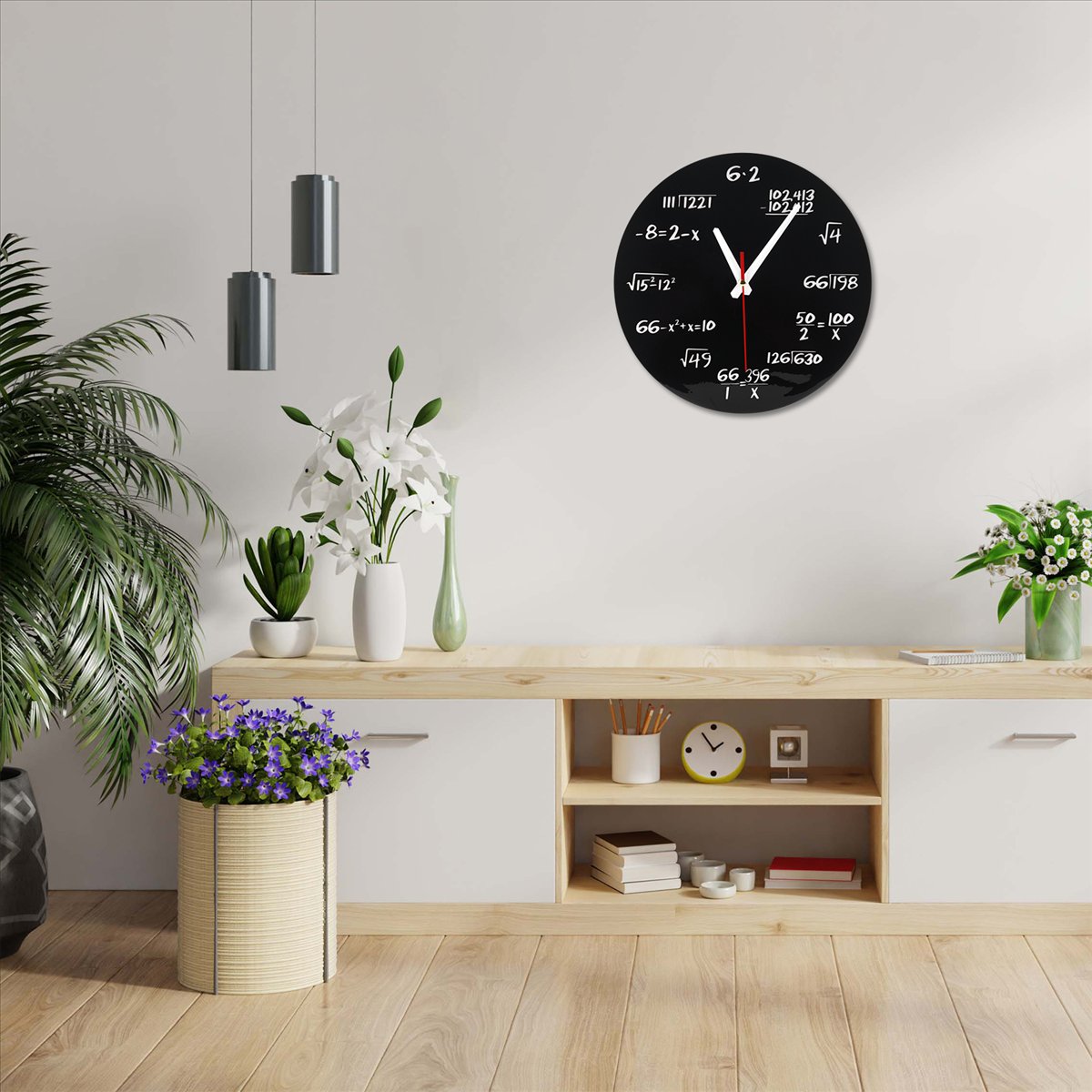 Настенные часы с математически – обзор и цена Home Decor Quiz Free